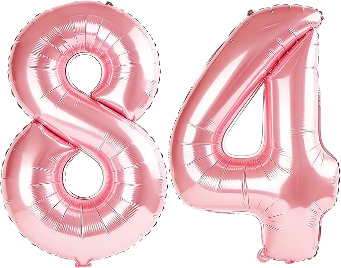 40 Inch Number 84 Balloons for 84th Birthday Party Decorations, 0-100 Jewelry by FOBELEC