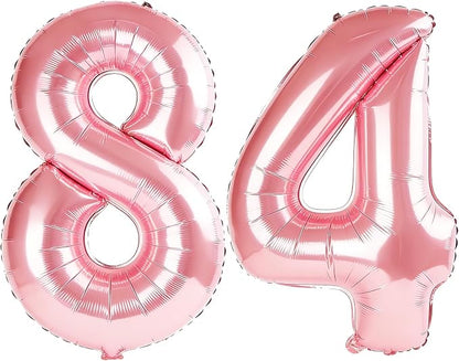 40 Inch Number 84 Balloons for 84th Birthday Party Decorations, 0-100 Jewelry by FOBELEC