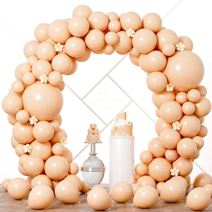 Voircoloria 90pcs Blush Balloons Garland Arch Kit, 18 12 10 5 Inch | by Voircoloria