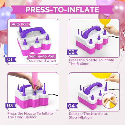 ETENWOLF Electric Balloon Pump for All Balloons | Balloon Inflator for Birthday - Image 4