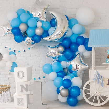 RUBFAC Light Blue Balloons 129pcs Different Sizes 18 12 10 5 Inch - Image 6