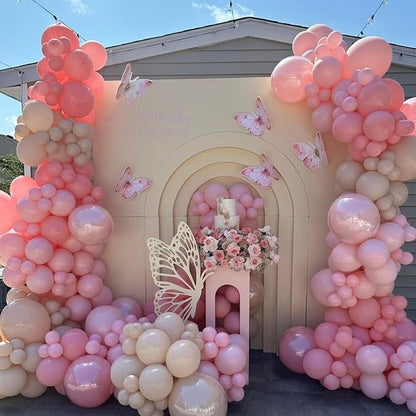 Metallic Chrome Pink 52 PCS 12 Inch Latex Balloons - Image 7