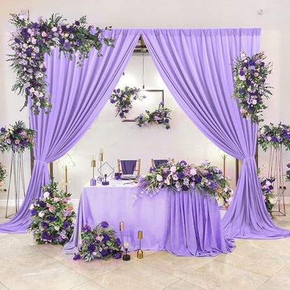 AK TRADING CO. 10 feet x 10 feet Polyester Backdrop Drapes Curtains Panels - Image 4