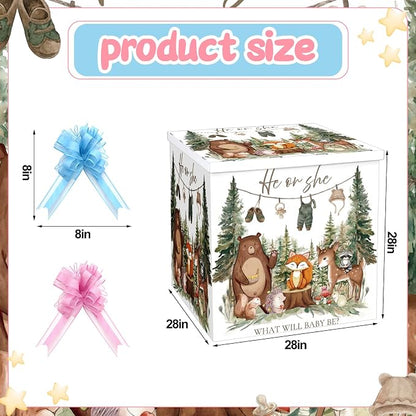 AmazingSpark 28in Giant Gender Reveal Gift Box - Image 2