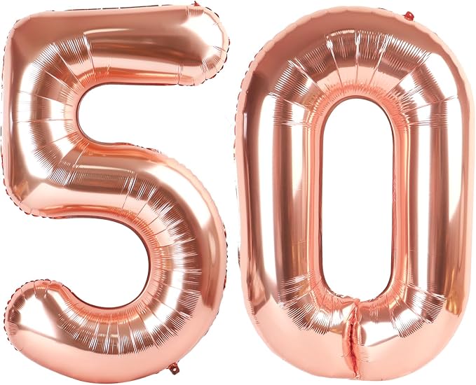Rose Gold 50 Balloon by IWERP