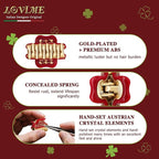 2026 Premium Durable Hair Claw Clip for Women, Original Italian Designed Strong Grip Hair Clips for Normal Fine Thin Hair, No Slip Jaw Clips with Gift Box for Christmas Birthday Girls, 1.2 Inch Red