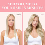 GOO GOO Clip in Hair Extensions Real Human Hair, Remy Human Hair Extensions Clip ins for Women, Natural Human Hair, 20inch 120g 7Pcs, 60A Platinum Blonde