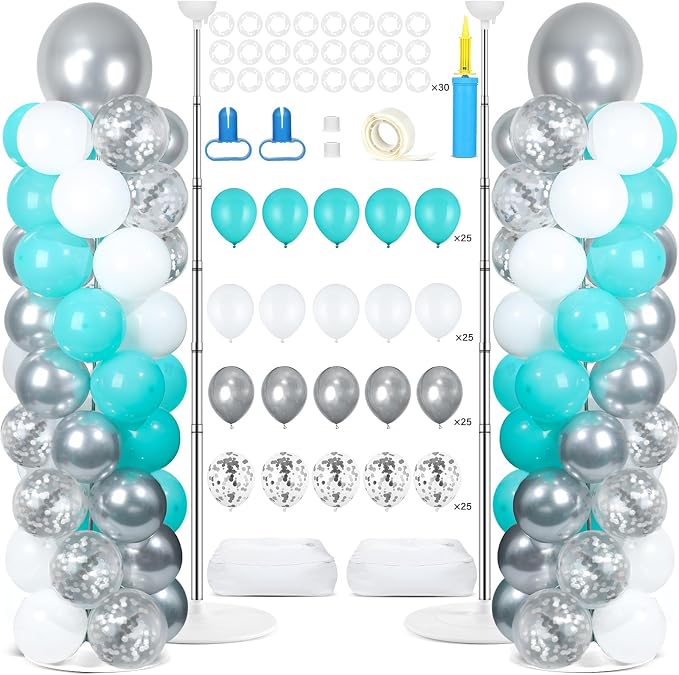 2 Sets Adjustable Balloon Column Stand Kit by Naozinebi