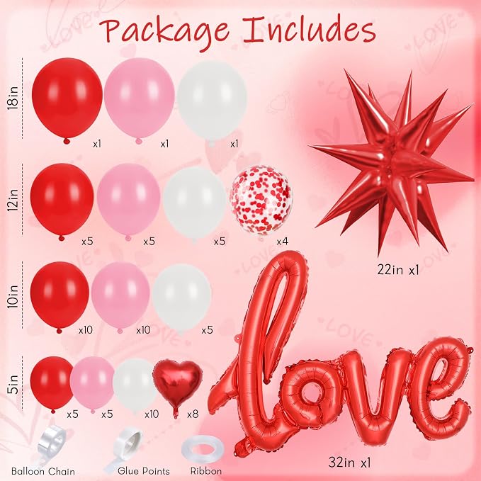 Valentines Day Balloon Arch Kit - Image 2