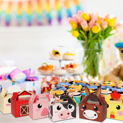 24 Pack Farm Animal Party Favor Boxes Farm Theme Birthday Goodie Boxes - Image 6