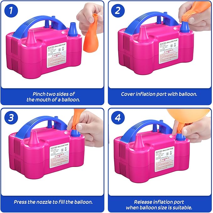 Electric Balloon Pump for Party Decorations – Portable Inflator, Auto Shutoff - Image 4