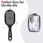 Vented Detangling Hair Brush - 2 Pack Detangler Hairbrush for Effortless Tangle Removal - Ultra-Soft Bristles -For Natural Curly Straight Wet Dry Damaged Hair for Women Men Kids