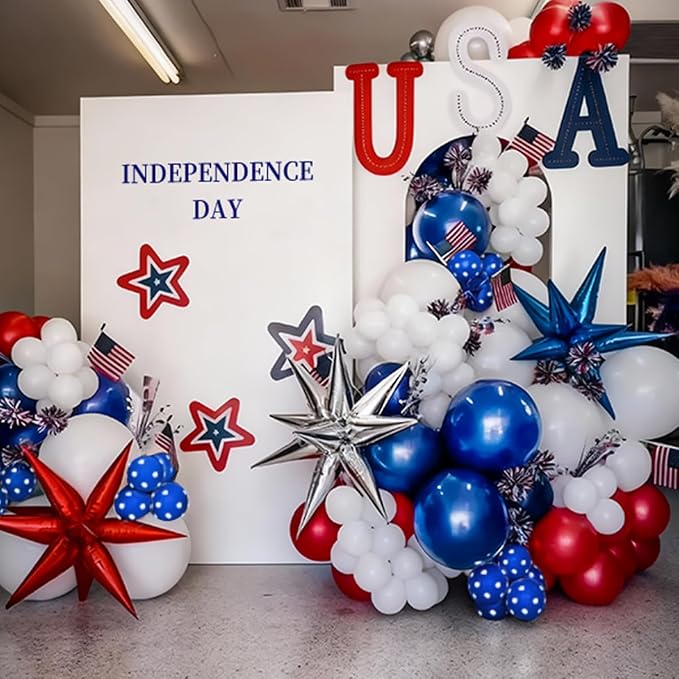 Red White Blue Balloon Arch Kit - Image 7