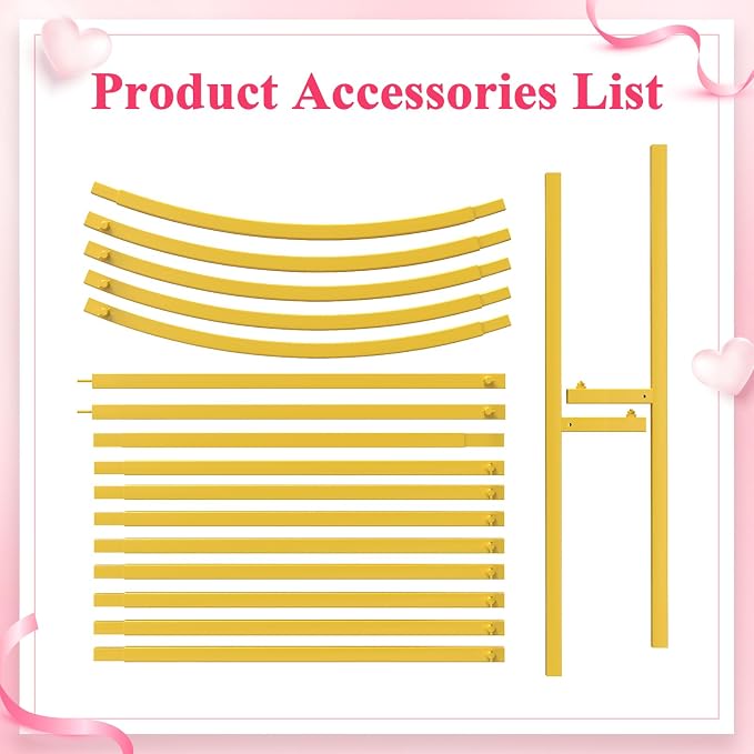 8FT Arch Backdrop Stand Gold Metal Wedding Arch Backdrop Stand | Metal Backdrop - Image 5
