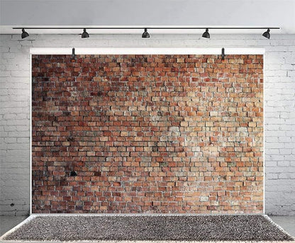 Vintage Red Brick Wall Backdrop - Image 5