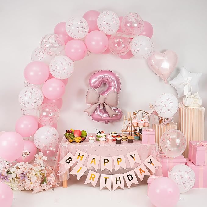 2nd Pink Bow Birthday Decorations - Image 6