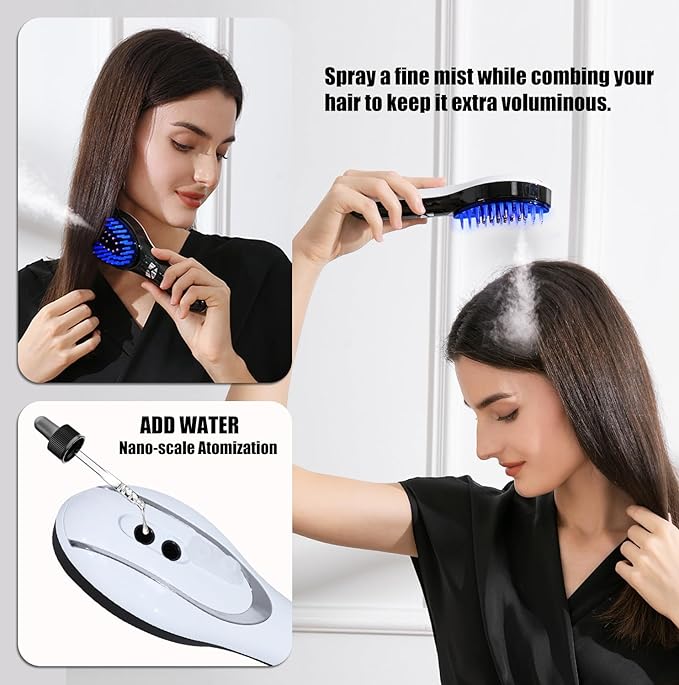 4-in-1 Scalp Massager Comb - Hair Oil Applicator & Scalp Scrubber, Portable for Home & Travel Use, Ideal for Women’s Hair Care