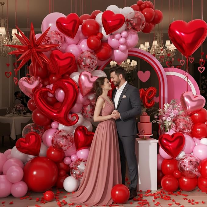 171pcs Valentines Day Balloons Garland Arch Kit - Image 7