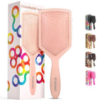 FRAMAR Paddle Hair Brush For Women – Wet Paddle Brush For Thick Hair, Wet Hair Brushes For Women, Hair Brush Detangler – Reduces Breakage - Champagne