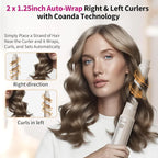 5-in-1 Hot Air Styler & Hair Dryer Brush – Fast Drying, Ionic Blow Dryer with Auto-Wrap Curler, Volumizing Brush & Straightener – Frizz-Free, No Heat Damage, Travel Bag Included for Easy Styling