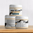 Tallow Deep Conditioner | Hair Treatment for Dry & Damaged Hair | Handmade hair mask - Detangler- Anti-Frizz dreadlock hair moisturizer-Split Ends Hair Care for Dry, Thin Fine Hair