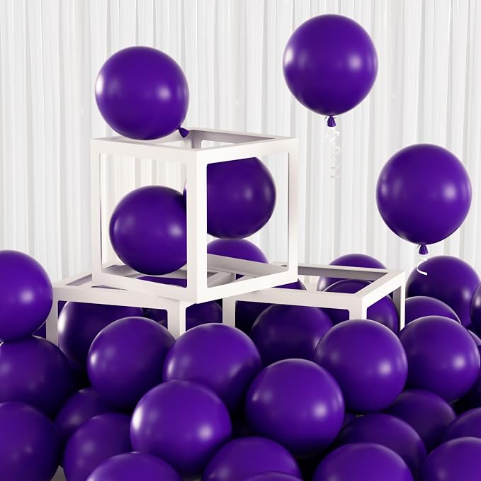 100PCS 5 Inch Small Dark Purple Balloons by Colorfullifefromnowon