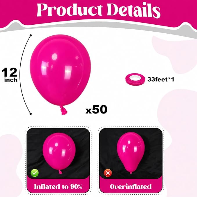 Hot Pink Balloons - Image 3