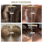 VOLLUCK Root Touch up Powder, Instant Hairline Powder for Thinning Areas and Gray Hair Coverage, Natural and Non-greasy Root Cover up for Women and Men (Light Coffee, 0.35 Ounce)