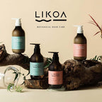 LIKOA, Smooth and Neutral Treatment, Vegan, Halal, Lightweight Moisture for Fine, Dry, or Tangle-Prone Hair, Botanical Hair Care, White Floral Scent, Made in Japan, 500g, 17.64oz