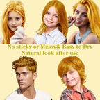Blonde Hair Color Wax, Temporary Washable Hair Color Dye for Kids, Temporary Dye Wax Natural Hairstyle Cream Hair Pomades for Women & Men Party Cosplay Halloween