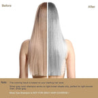 Silver Gray Hair Dye Shampoo 3 in 1, Silver Gray Hair Color Shampoo for Women and Men, Long Lasting Champu Para Canas, Champu Para Pintar el Cabello, Grey Hair Dye Works in Minutes