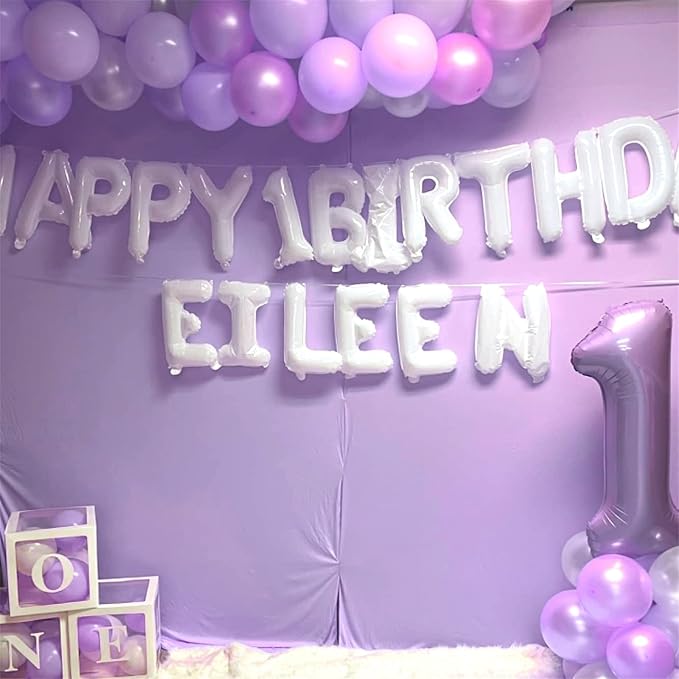40 Inch Balloon Number 6 Light Purple, Large Foil Pastel Purple 6 Balloons - Image 5
