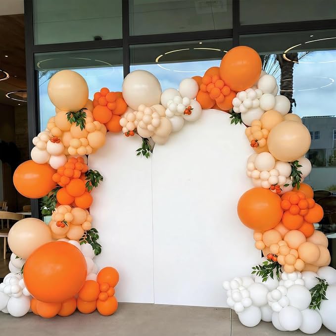 60Pcs Orange Balloons for Thanksgiving Halloween Birthday Party Decorations | - Image 4
