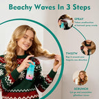 Sea Salt Spray for Women and Men, Valentines Day Gifts, Travel Essentials, Textured Beach Waves & Volume for Curly Hair, Coconut Surf Spray, Christmas Stocking Stuffers for Teen Girls, 8.8 oz