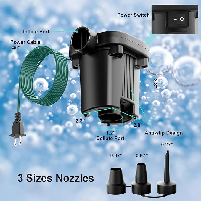 MAACOULD Electric Air Pump for Inflatables - Image 5