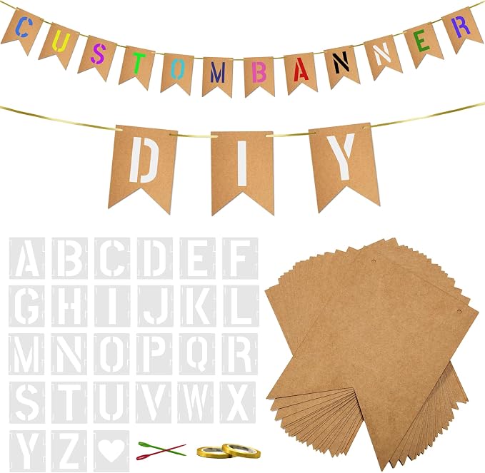 20 PCS DIY Custom Banner Set by Unknown