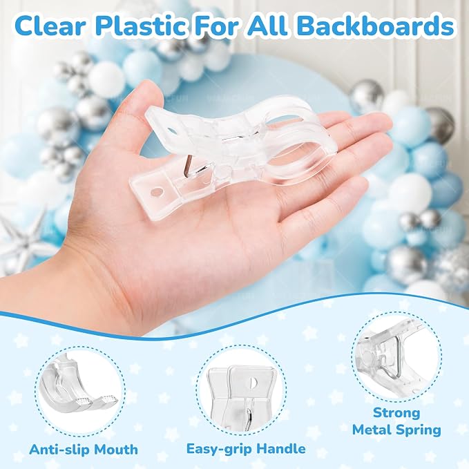 10 PCS Clear Balloon Arch Clips - Image 6