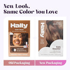 Hally Hair Color Cloud Hair Dye (Cola Coaster) - Demi-Permanent Foam Hair Color for Women & Men - Mess-Free & Long-Lasting Hair Dye Kit, Hair Coloring Products Wash Out in 4-6 Weeks, Vegan