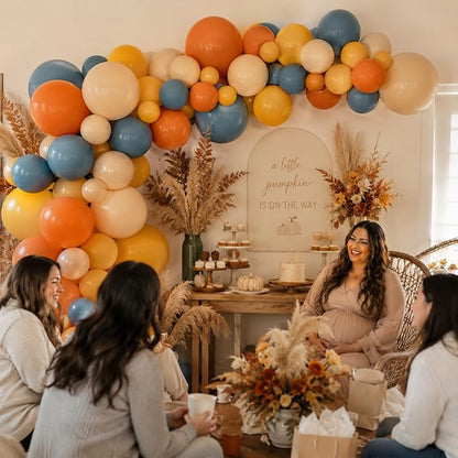 HILAVO Retro Blue Yellow and Orange Balloons - Image 6