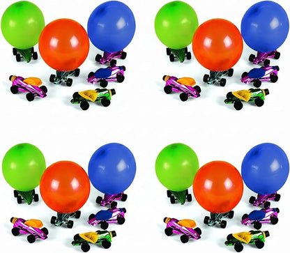 Fun Express Car Balloon Launcher Toy Set of 12 Race Car Balloons | Balloon by FunExpress