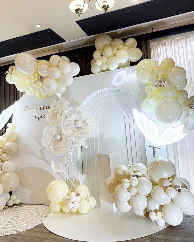Light Yellow Latex Balloons, Baby Shower, Gender Reveal Party Decorations - Image 5