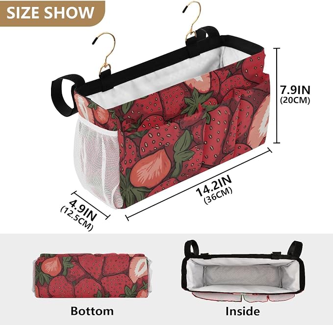 Bedside Caddy Hanging Bunk Bed Caddy Bed Organizer Hanging Pocket - Image 4