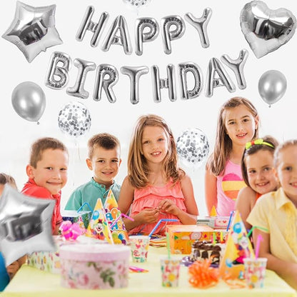 CANREVEL Happy Birthday Banner Decoration + 30pcs Star Balloons, - Image 4