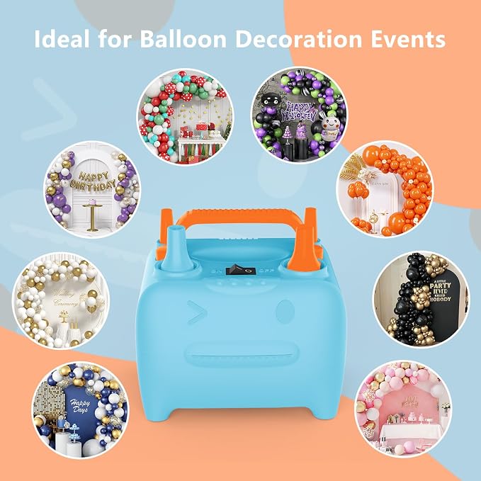 OWill Balloon Pump Electric, Balloon Inflator Electric Air Pump, Portable Dual - Image 5