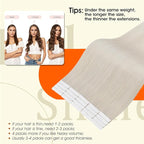 Full Shine Injection Tape in Human Hair Extensions Color 1000 Blonde Remy Hair Extensions Tape in Insert Seamless Invisible Skin Weft Versatile Styling Lightweight 22Inch 50G Reusable 20Pcs
