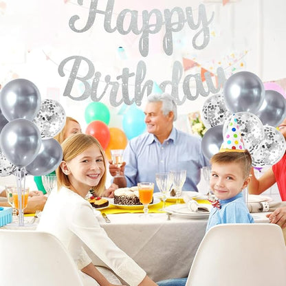 TONIFUL 4 Set Silver Balloon Stand Balloon Centerpiece - Image 5