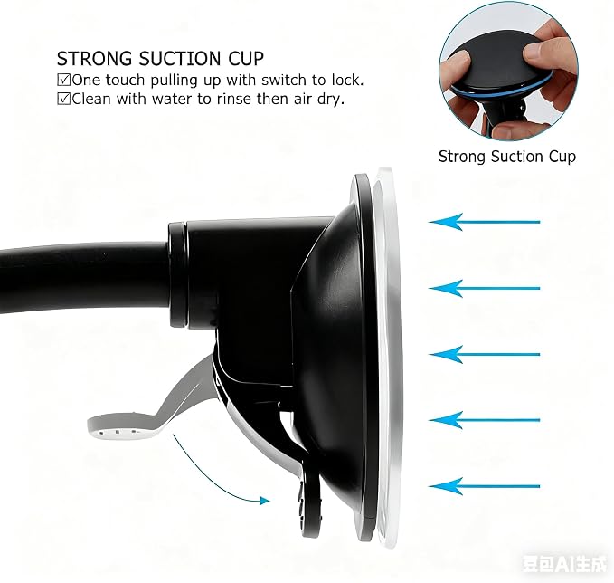 3.15" Double Sided Tape Black Car Mount Dashboard Pad Two Sided Adhesive - Image 3