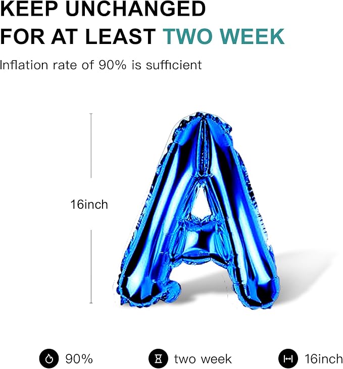 58 PCS Letter Balloons Alphabet Letters 2 Sets A- Z & 1 Sets AEIOU 16 - Image 3