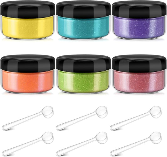 Heigble 6 Pcs 0.5 Ounce Glitter Embossing Powder Set by Heigble
