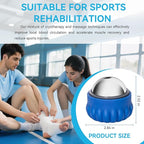 iECO Massage Ice Roller Ball - Stainless Steel Cold & Heat Therapy Massage Tool for Deep Tissue, Sore Muscle, Trigger Point, Muscle Knots Full Body Relax